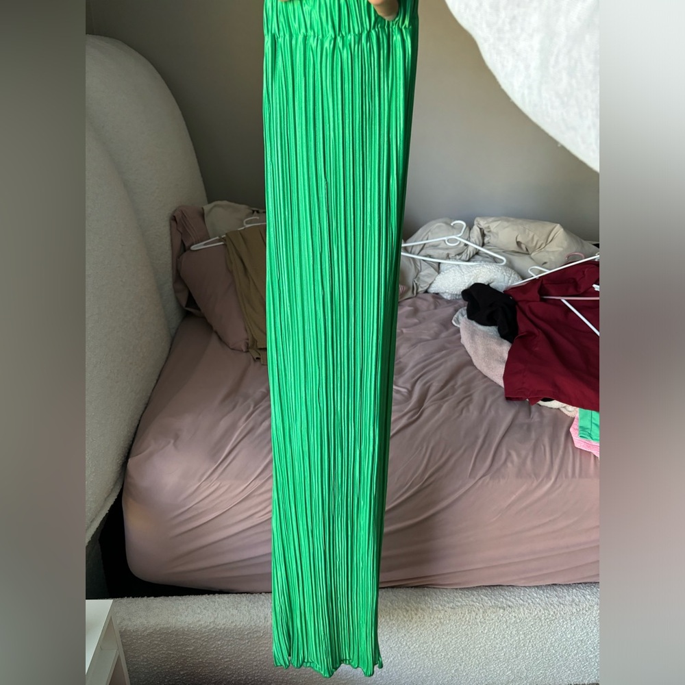 Green comfy fashion pants